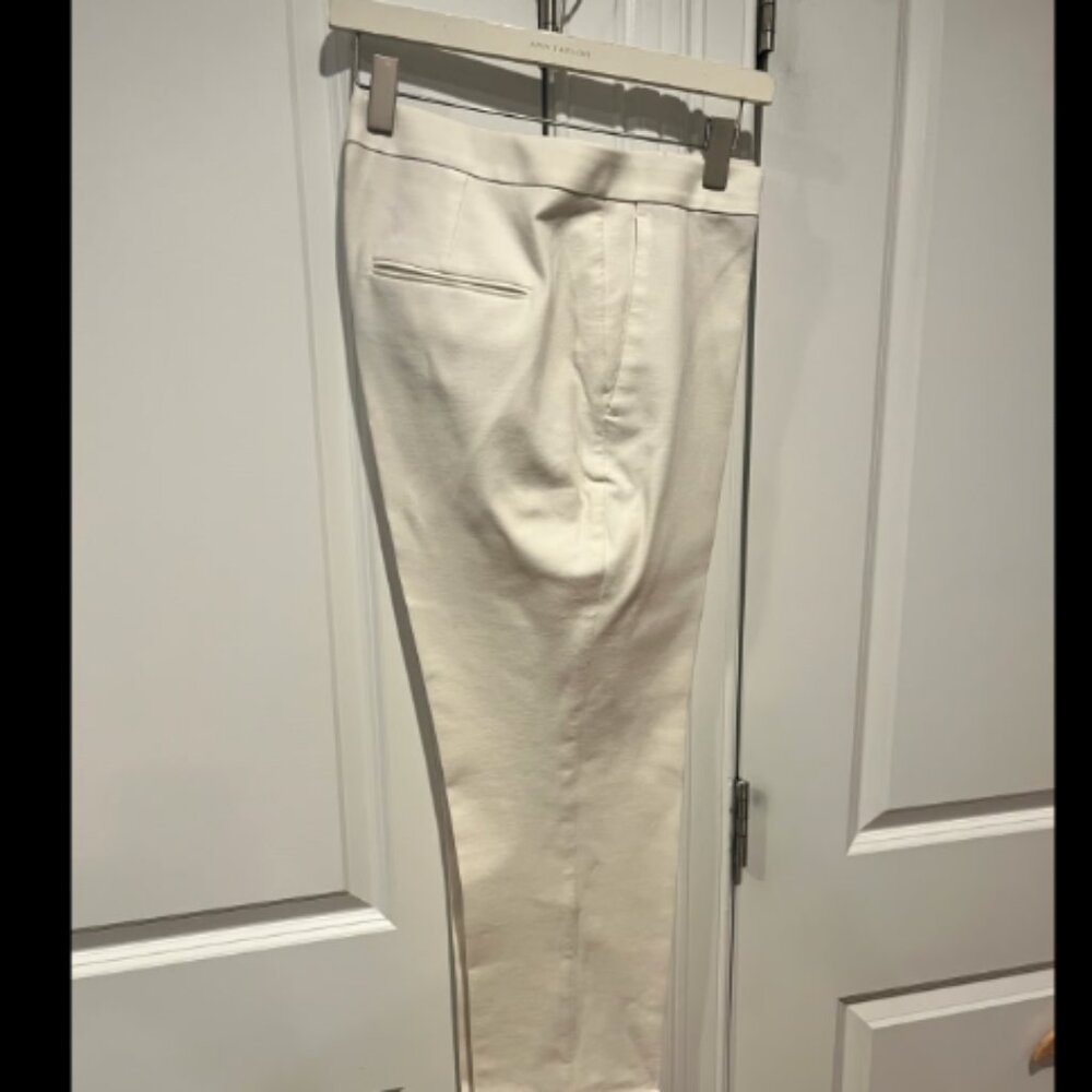 Ann Taylor - Cropped & Cuffed Dress Pants (Off White)